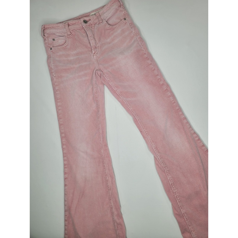 Pilcro and the Letterpress by Anthropologie Pink High Rise Bootcut Corduroy Pant